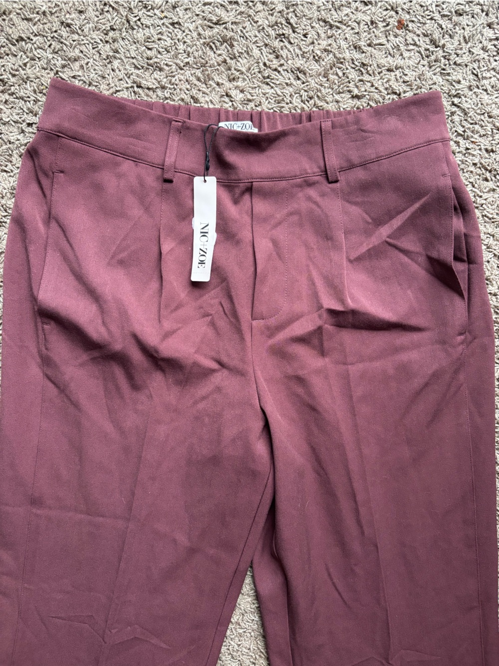 NIC+ZOE Women's Plum Stretch Trousers